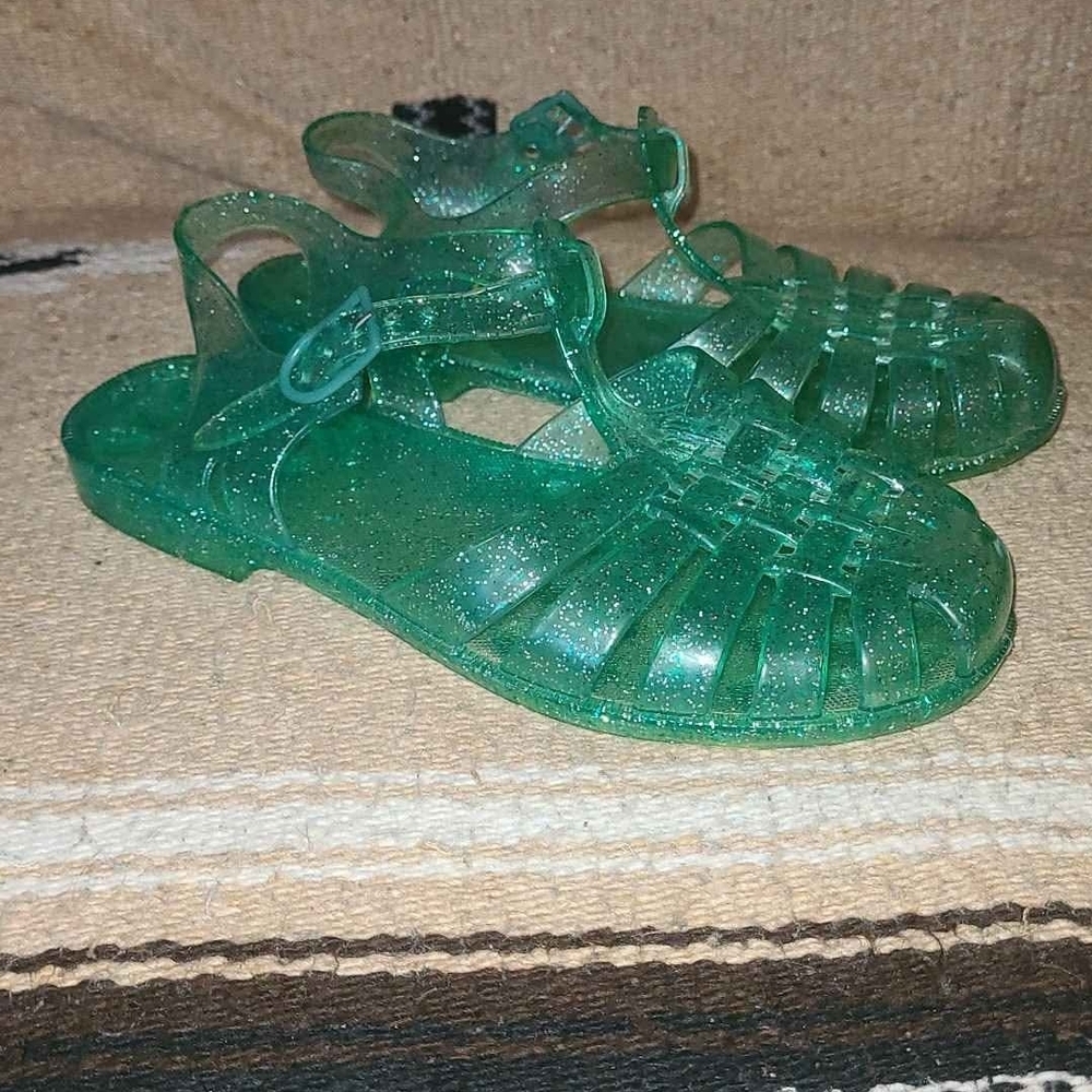 Jelly Green See Through Sandles